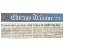 Chicago Tribune Clipping Hanesbrands Marketing - Omalley Hansen Communications