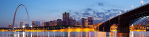 St. Louis PR Firms - Image of arch at night