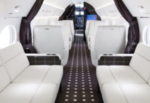 Private Jet interior